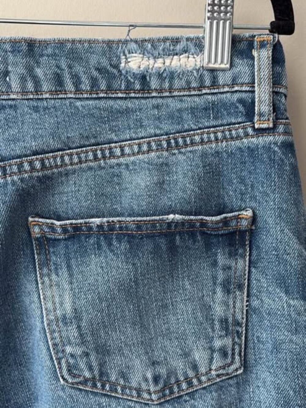 Zara High Rise Button Fly Jeans 8 - Picture 6 of 8